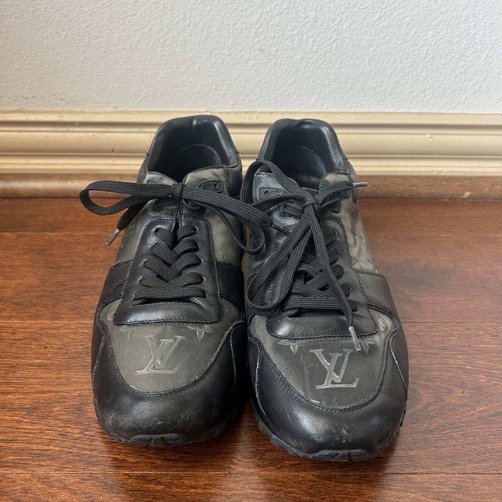 Louis Vuitton Black Leather Sneakers - Picture 4 of 6